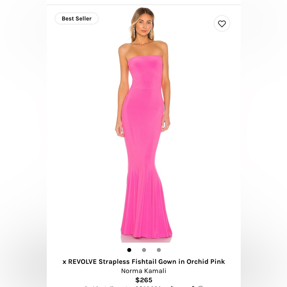 NWT Norma Kamali Orchid Pink Dress Size Medium